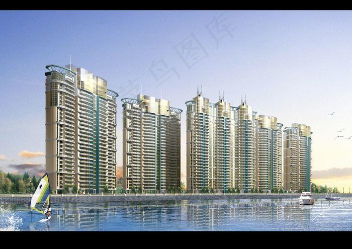 住宅楼效果图图片