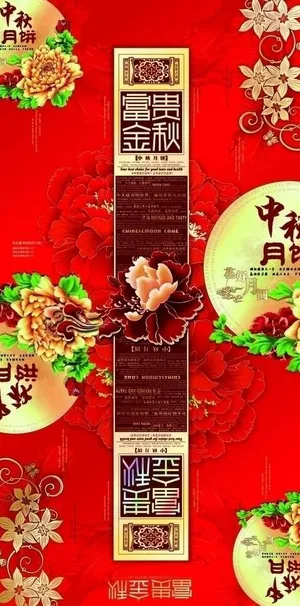 中秋月饼盒包装设计图片