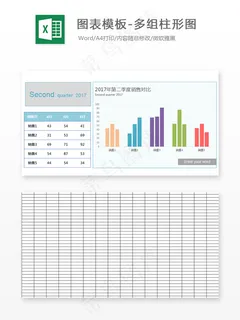 图表模板-多组柱形图