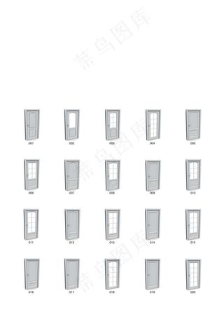 室内卧室门模型