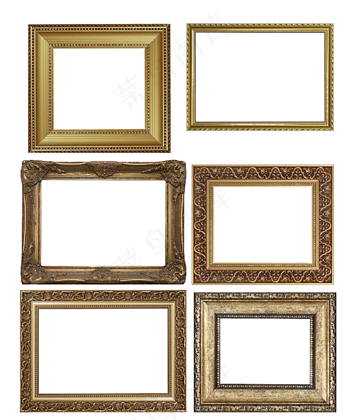 金色高贵欧式古典实木边框相框背景装...(800X976)