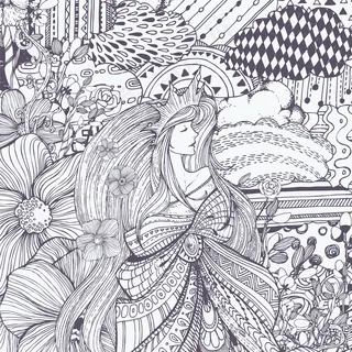 手绘女王插图矢量素材 手绘女王插图矢量素材