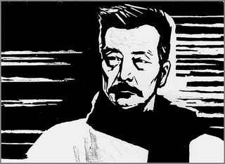 鲁迅 人物 木刻画 版画_0009