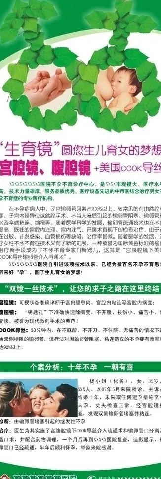 不孕不育展架图片cdr矢量模版下载