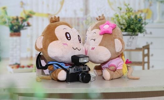 幸福一对小猴图片