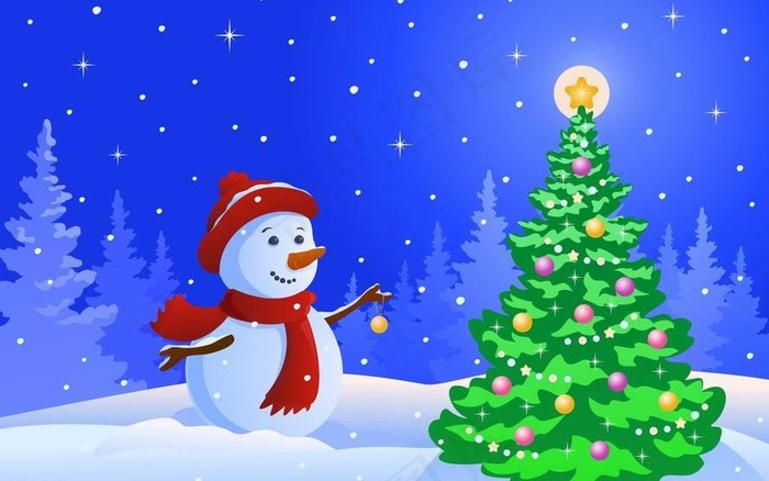 卡通圣诞背景图片
