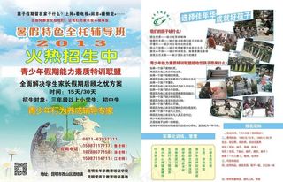 佳年华培训机构宣传单