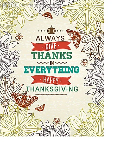 感恩节海报图片ai矢量模版下载