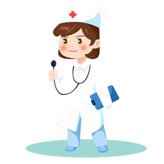 卡通劳动节扁平系职业人物之医生卡通劳动节扁平系职业人物之医生,免抠元素