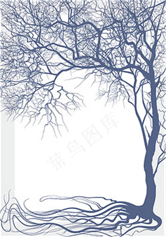 树整体矢量素材ai矢量模版下载