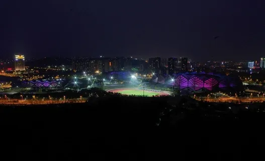 深圳龙岗大运中心夜景图片 深圳龙岗大运中心夜景图片