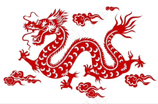 祥龙矢量图