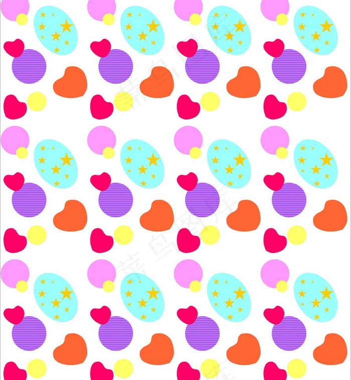 彩色图案 儿童印花图片