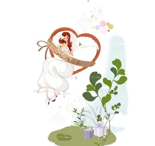 拿钻戒的新娘图片