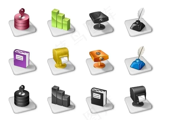 办公室软性图标下载