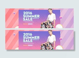 淘宝2016夏季女装限时促销海报