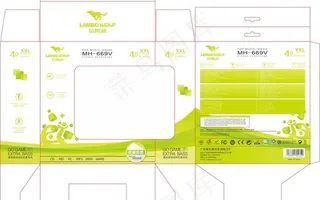 耳机彩盒包装图片