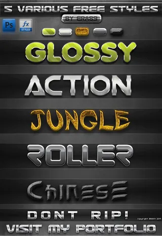 炫酷3d字体样式立体文字可直接更改...