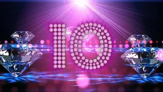 唯美大气钻石背景婚礼十秒倒计时动态...