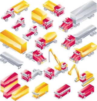 重型汽车矢量素材1