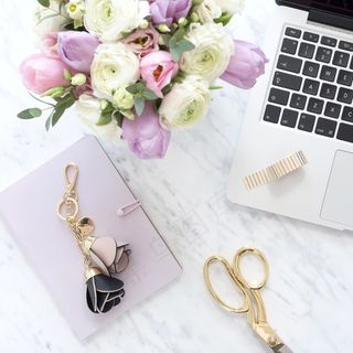 简约小清新文艺风插花静物摆拍背景