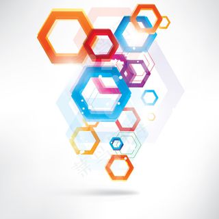 潮流色彩背景02—矢量素材