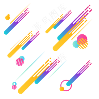 漂浮元素电商装饰彩色不规则元素,免抠元素