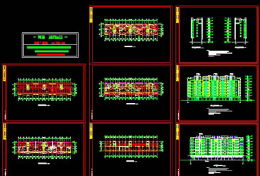 堤岸园多层住宅方案图CAD图纸