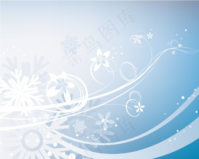蓝色调绚烂背景ai矢量模版下载
