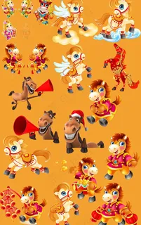 福马贺春集psd素材