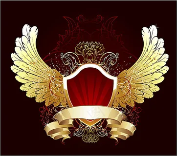 金色盾牌与翅膀