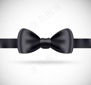精美黑色领结矢量素材