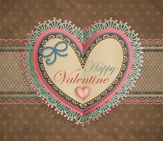 valentine39s天心形标签...