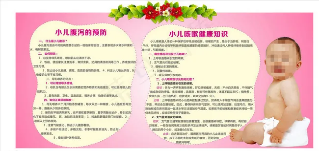 儿科健康科普宣传图片cdr矢量模版下载