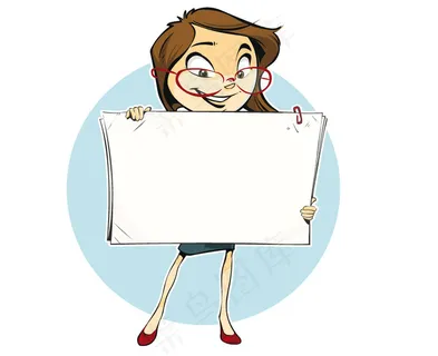 卡通办公人物矢量素材2