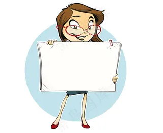 卡通办公人物矢量素材2