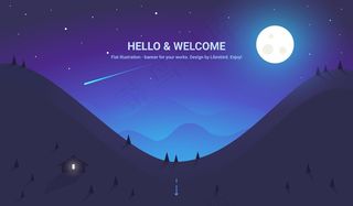 深蓝-插画-背景