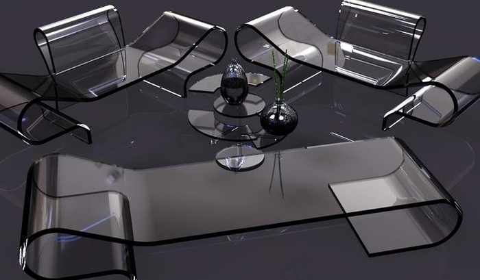 透明铝家具