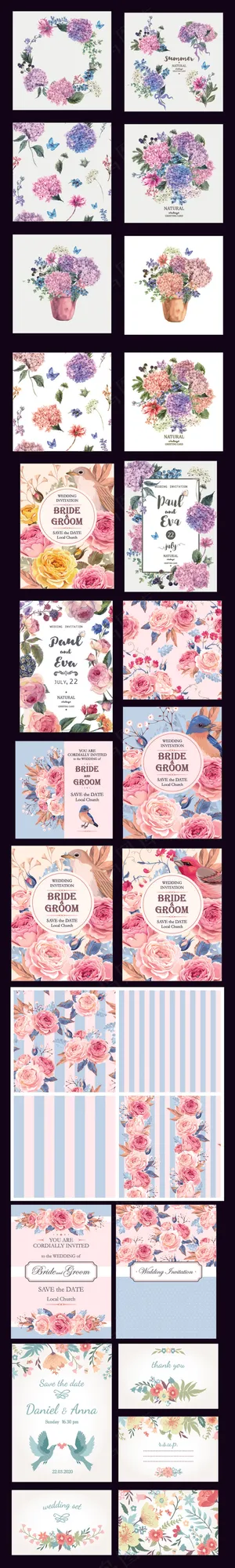 唯美花边EPS边框矢量素材