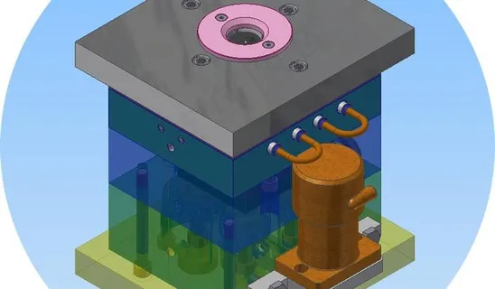 4腔注射模滑块和变速箱组