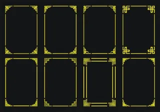 中国古典边框矢量素材