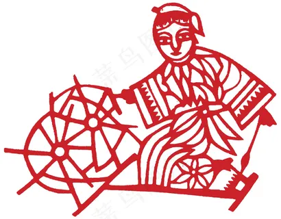 人物 窗花剪纸 民间美术_0169 人物 窗花剪纸 民间美术_0169
