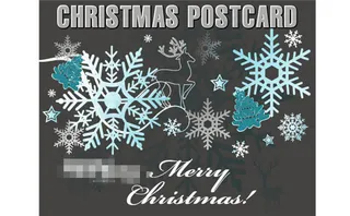 雪花形态矢量素材