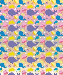 可爱鲸鱼底纹背景图片