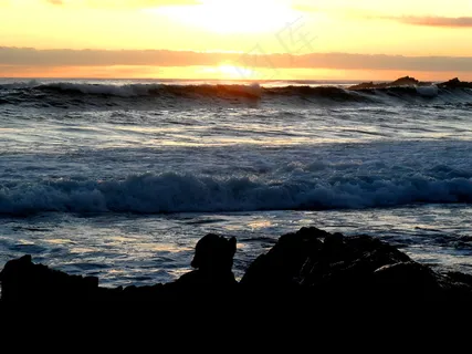 海岸晚景图片 海岸晚景图片