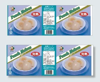 白桃罐头包装设计