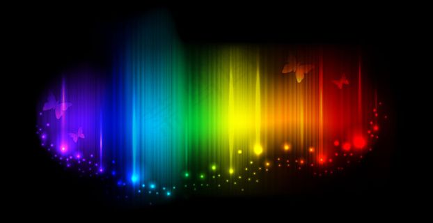 绚丽光影渐变背景矢量图 AI