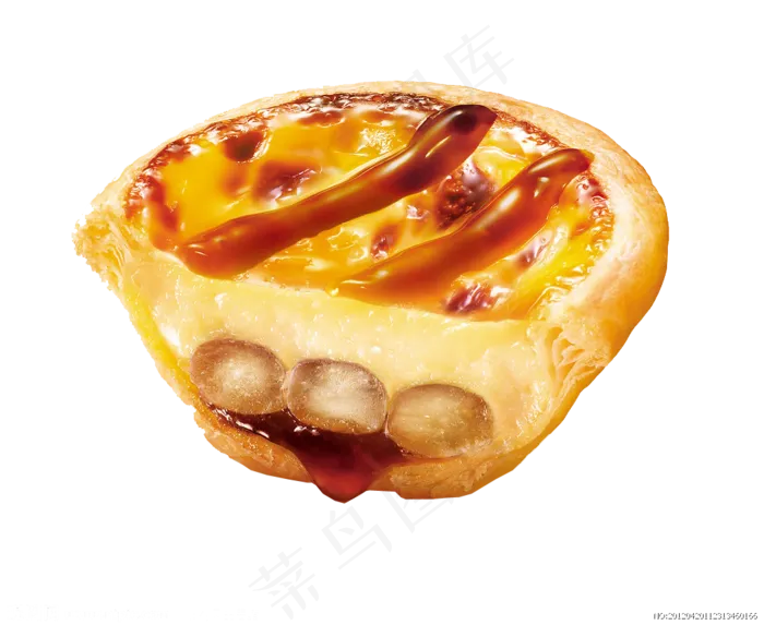 美味西餐蛋挞食品设计元素