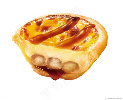 美味西餐蛋挞食品设计元素