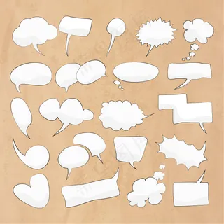 22款手绘语言气泡